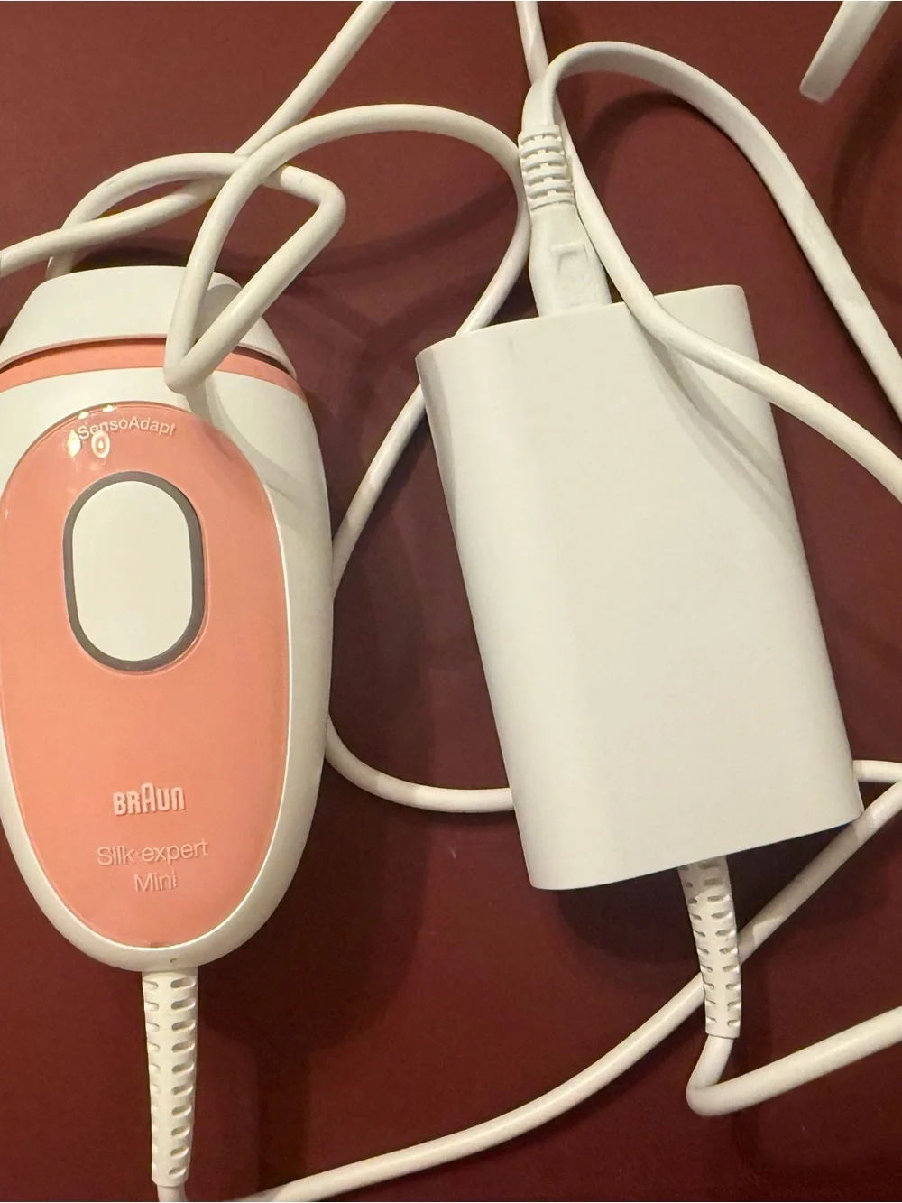 Braun Silk-expert Mini IPL Hair Remover — Pink and White